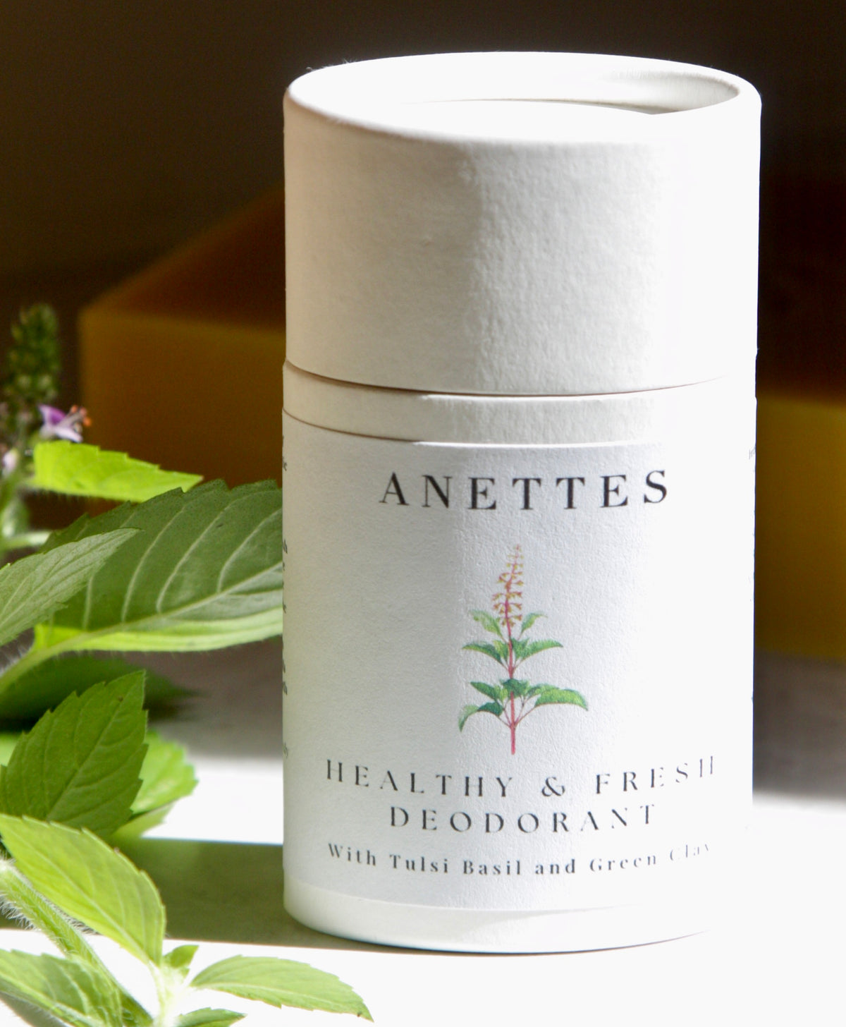 Healthy & Fresh Deodorant w/Ayurvedic Basil and Green Clay