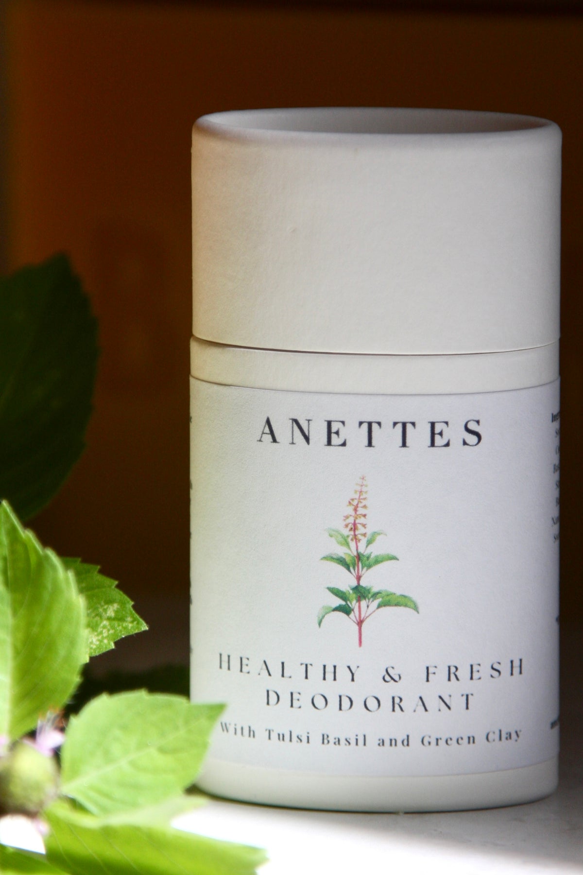Healthy & Fresh Deodorant w/Ayurvedic Basil and Green Clay
