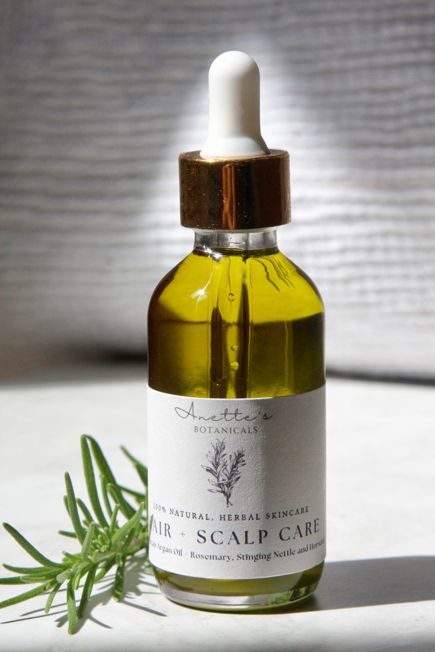 Nourishing & Strengthening - Moroccan Argan Hair Oil w/Rosemary, Stinging Nettle & Horsetail Herbs
