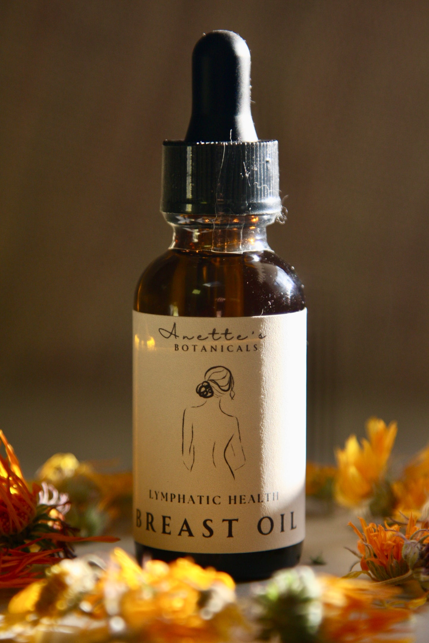 Breast Lymphatic Drainage Massage Oil