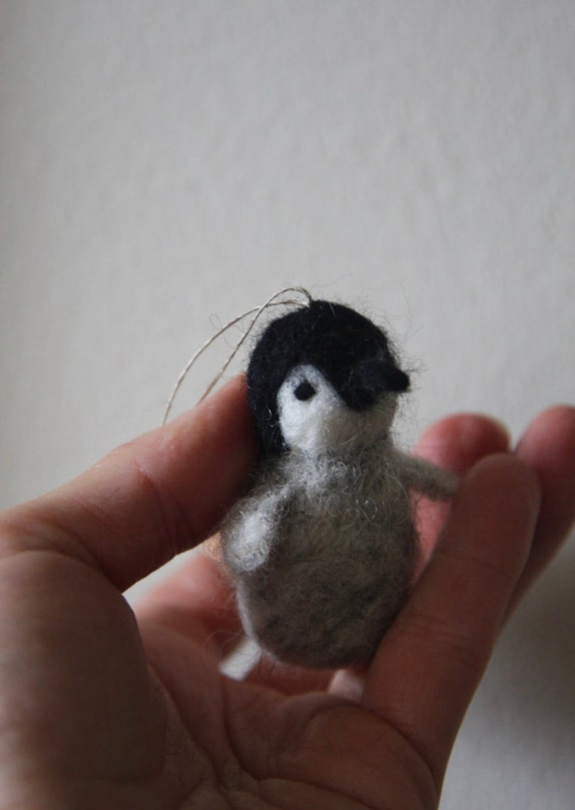 Handmade Penguin Decoration (100% Wool)